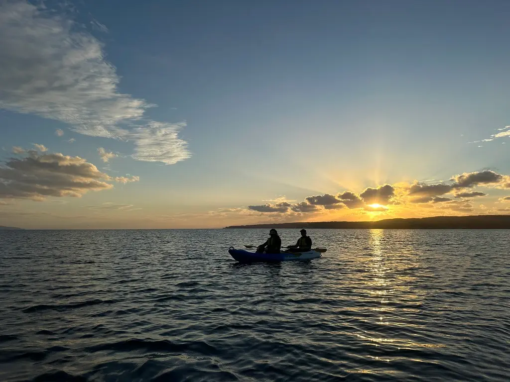 サンセット・ナイトカヤックの風景